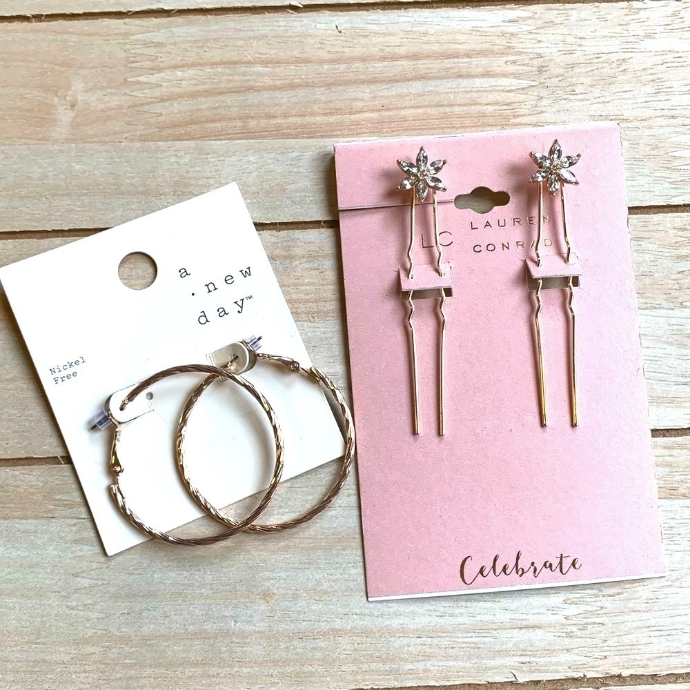 Bundle of NWT Earrings and Hair Pins
